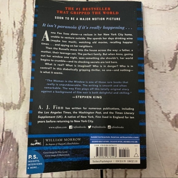 The Woman In The Window By A.J. Finn Novel - Picture 2 of 2